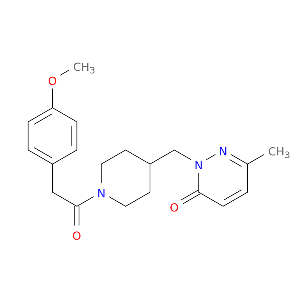 2-({1-[2-(4-methoxyphenyl)acetyl]piperidin-4-yl}methyl)-6-methyl-2,3-dihydropyridazin-3-one