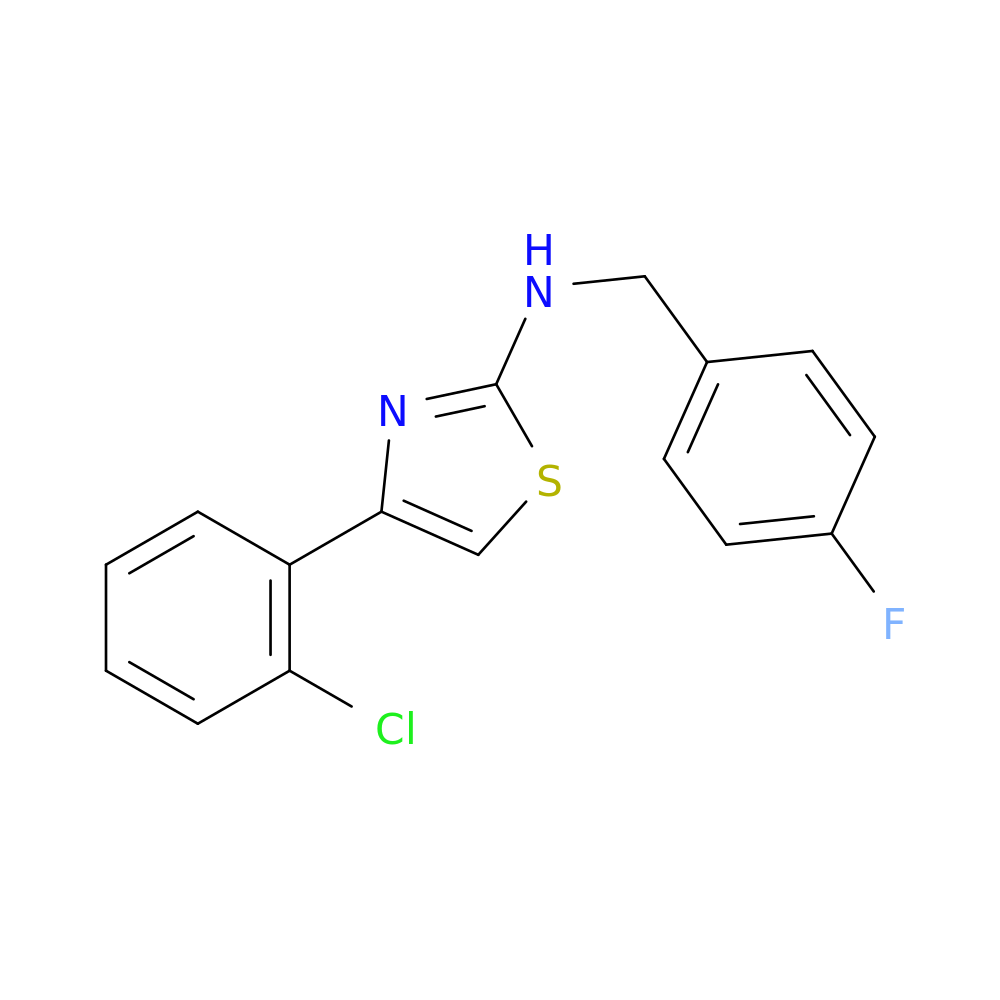 4-(2-chlorophenyl)-N-[(4-fluorophenyl)methyl]-1,3-thiazol-2-amine