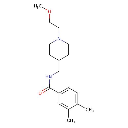 N-{[1-(2-methoxyethyl)piperidin-4-yl]methyl}-3,4-dimethylbenzamide