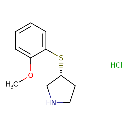 Pyrrolidine, 3-[(2-methoxyphenyl)thio]-, hydrochloride (1:1), (3R)-