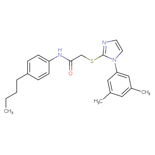 N-(4-butylphenyl)-2-{[1-(3,5-dimethylphenyl)-1H-imidazol-2-yl]sulfanyl}acetamide