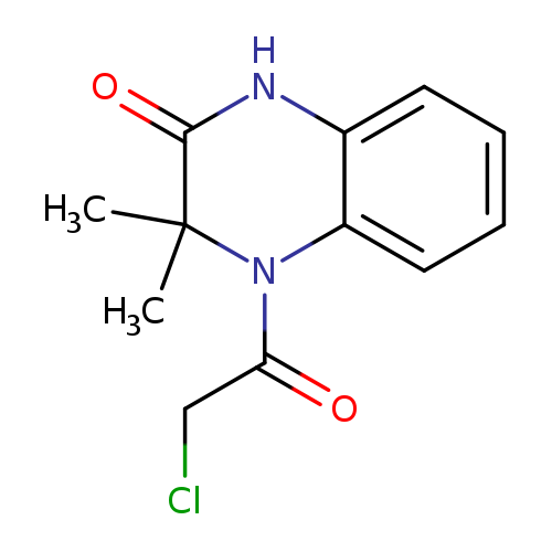 4-(2-chloroacetyl)-3,3-dimethyl-1H-quinoxalin-2-one