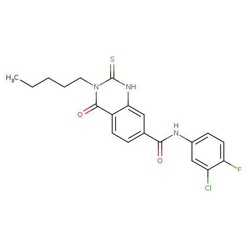 N-(3-chloro-4-fluorophenyl)-4-oxo-3-pentyl-2-sulfanylidene-1,2,3,4-tetrahydroquinazoline-7-carboxamide