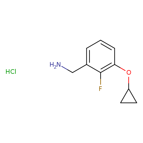 (3-cyclopropoxy-2-fluorophenyl)methanamine hydrochloride