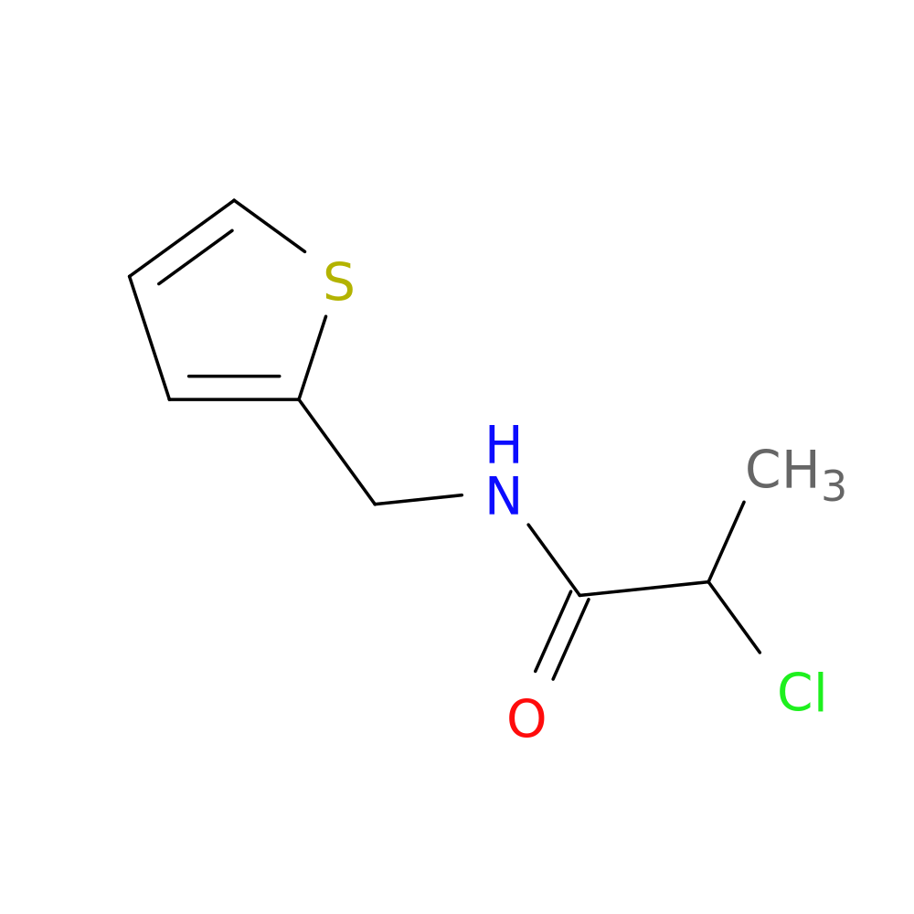2-Chloro-N-(thiophen-2-ylmethyl)propanamide