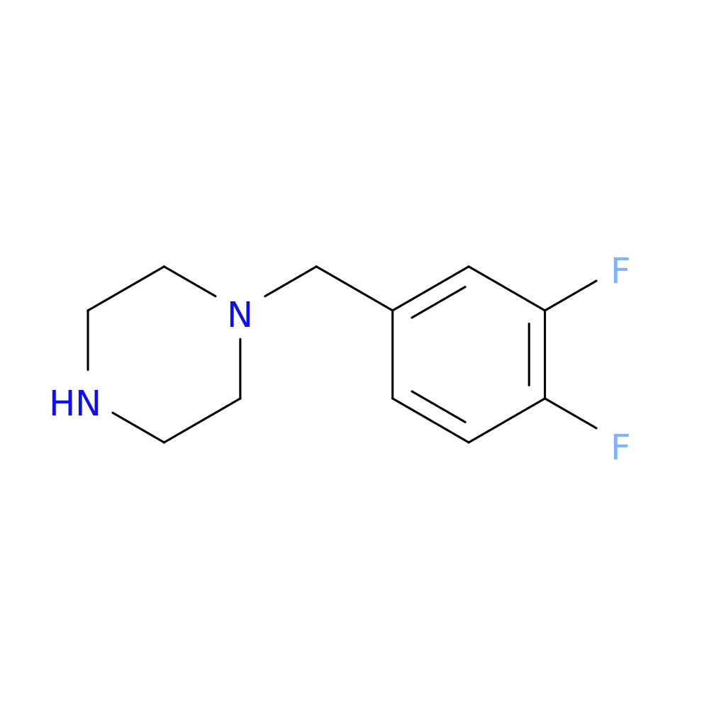 1-(3,4-Difluorobenzyl)piperazine