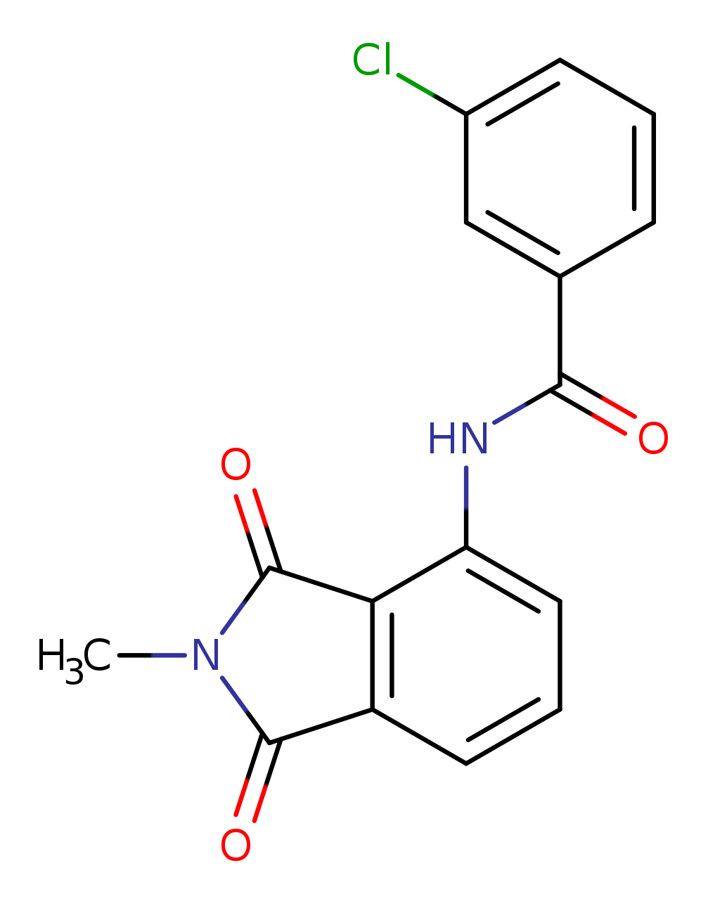 3-chloro-N-(2-methyl-1,3-dioxo-2,3-dihydro-1H-isoindol-4-yl)benzamide