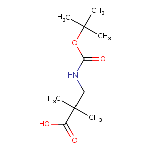 Propanoic acid, 3-​[[(1,​1-​dimethylethoxy)​carbonyl]​amino]​-​2,​2-​dimethyl-