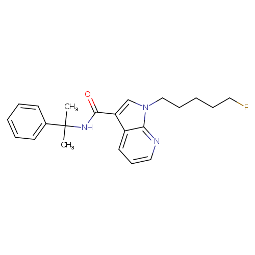 1H-Pyrrolo[2,3-b]pyridine-3-carboxamide, 1-(5-fluoropentyl)-N-(1-methyl-1-phenylethyl)-