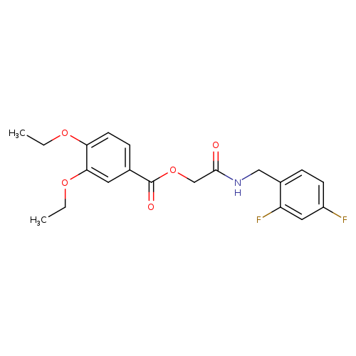 {[(2,4-difluorophenyl)methyl]carbamoyl}methyl 3,4-diethoxybenzoate