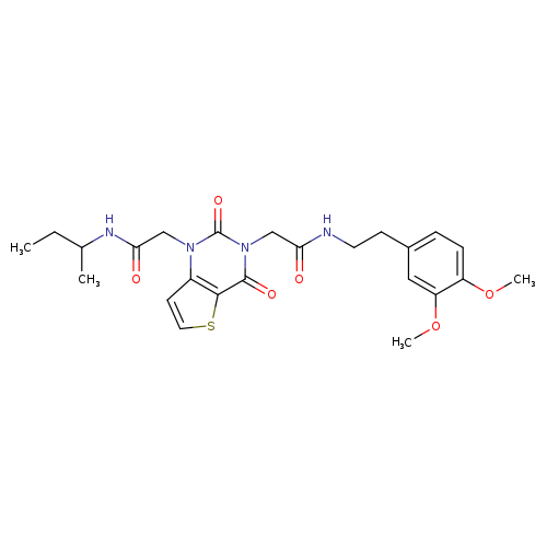 N-(butan-2-yl)-2-[3-({[2-(3,4-dimethoxyphenyl)ethyl]carbamoyl}methyl)-2,4-dioxo-1H,2H,3H,4H-thieno[3,2-d]pyrimidin-1-yl]acetamide