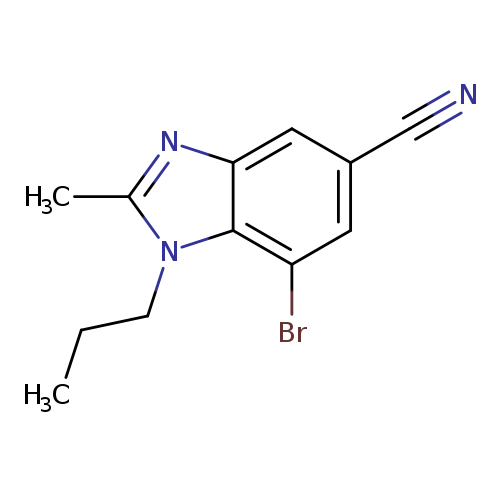 7-Bromo-2-methyl-1-propyl-1,3-benzodiazole-5-carbonitrile