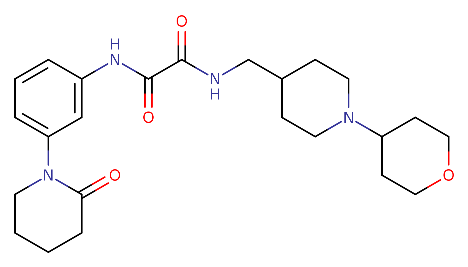 N-{[1-(oxan-4-yl)piperidin-4-yl]methyl}-N'-[3-(2-oxopiperidin-1-yl)phenyl]ethanediamide