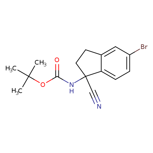 tert-butylN-(5-bromo-1-cyano-2,3-dihydro-1H-inden-1-yl)carbamate