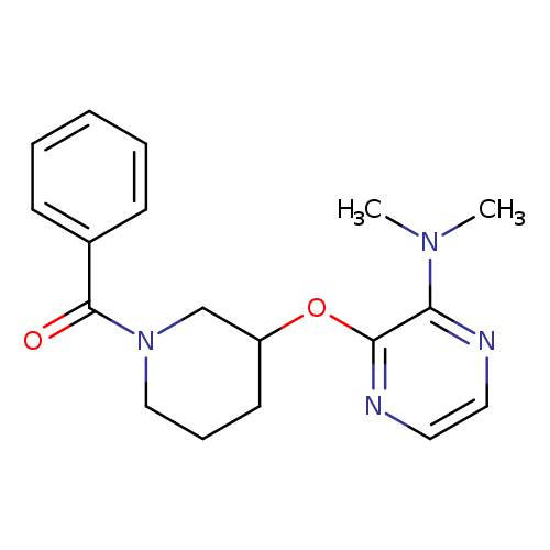 3-[(1-benzoylpiperidin-3-yl)oxy]-N,N-dimethylpyrazin-2-amine