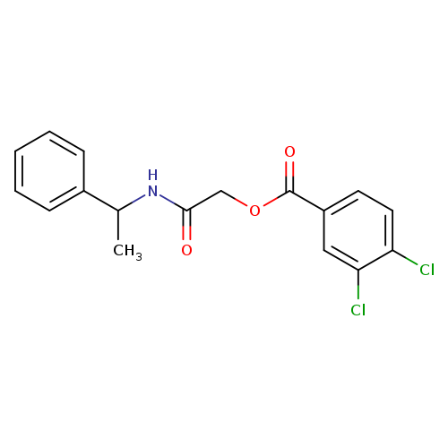 [(1-phenylethyl)carbamoyl]methyl 3,4-dichlorobenzoate