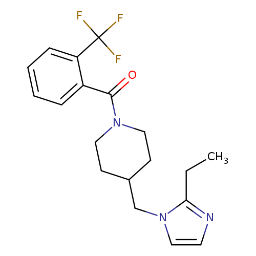 4-[(2-ethyl-1H-imidazol-1-yl)methyl]-1-[2-(trifluoromethyl)benzoyl]piperidine