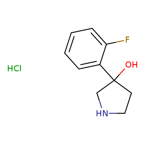 3-(2-fluorophenyl)pyrrolidin-3-ol hydrochloride