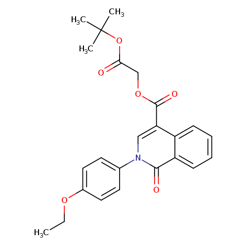 tert-butyl 2-[2-(4-ethoxyphenyl)-1-oxo-1,2-dihydroisoquinoline-4-carbonyloxy]acetate