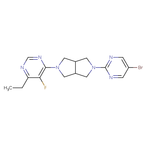 4-[5-(5-bromopyrimidin-2-yl)-octahydropyrrolo[3,4-c]pyrrol-2-yl]-6-ethyl-5-fluoropyrimidine
