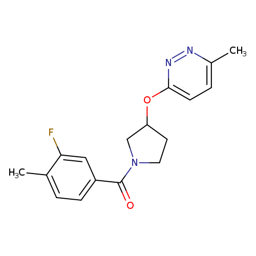 3-{[1-(3-fluoro-4-methylbenzoyl)pyrrolidin-3-yl]oxy}-6-methylpyridazine