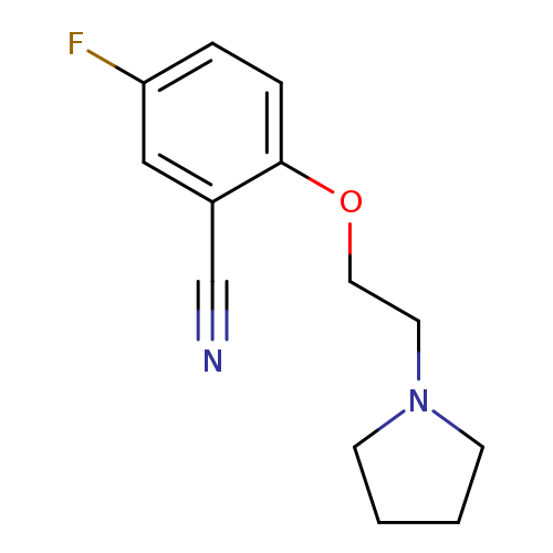5-fluoro-2-[2-(pyrrolidin-1-yl)ethoxy]benzonitrile