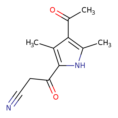 3-(4-acetyl-3,5-dimethyl-1H-pyrrol-2-yl)-3-oxopropanenitrile