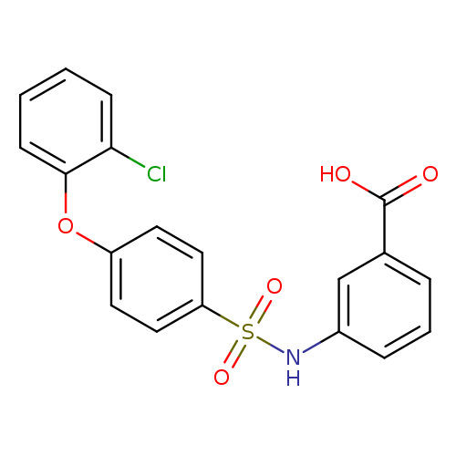 3-[4-(2-CHLOROPHENOXY)PHENYLSULFONAMIDO]BENZOIC ACID