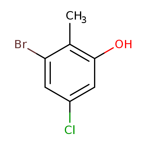2-Bromo-4-chloro-6-hydroxytoluene