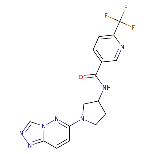 N-(1-{[1,2,4]triazolo[4,3-b]pyridazin-6-yl}pyrrolidin-3-yl)-6-(trifluoromethyl)pyridine-3-carboxamide