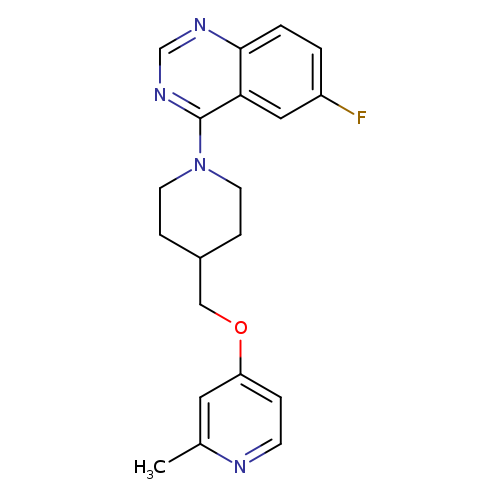 6-fluoro-4-(4-{[(2-methylpyridin-4-yl)oxy]methyl}piperidin-1-yl)quinazoline