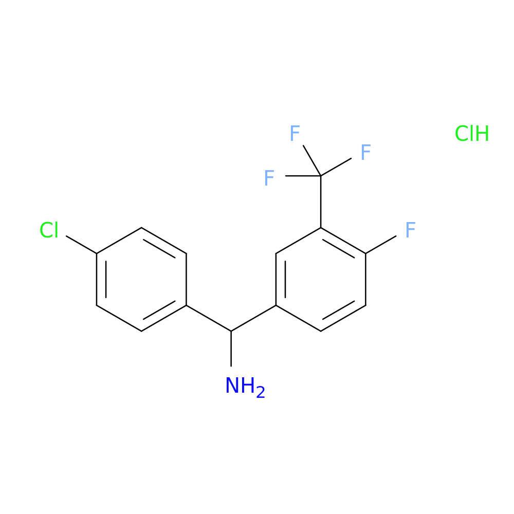 (4-chlorophenyl)[4-fluoro-3-(trifluoromethyl)phenyl]methanamine hydrochloride