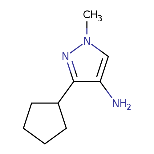 3-Cyclopentyl-1-methyl-1h-pyrazol-4-amine