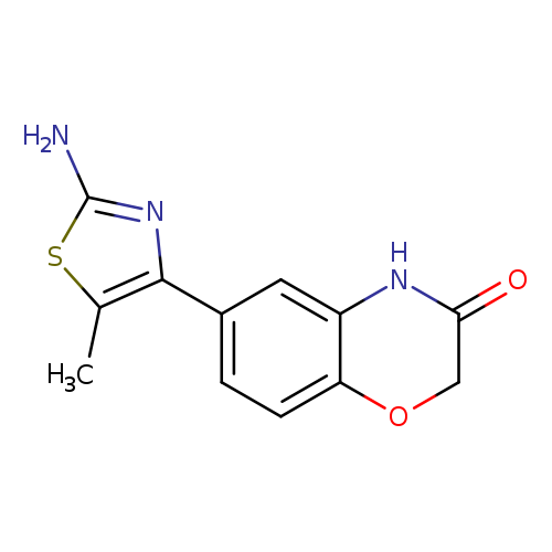 6-(2-amino-5-methyl-1,3-thiazol-4-yl)-3,4-dihydro-2H-1,4-benzoxazin-3-one