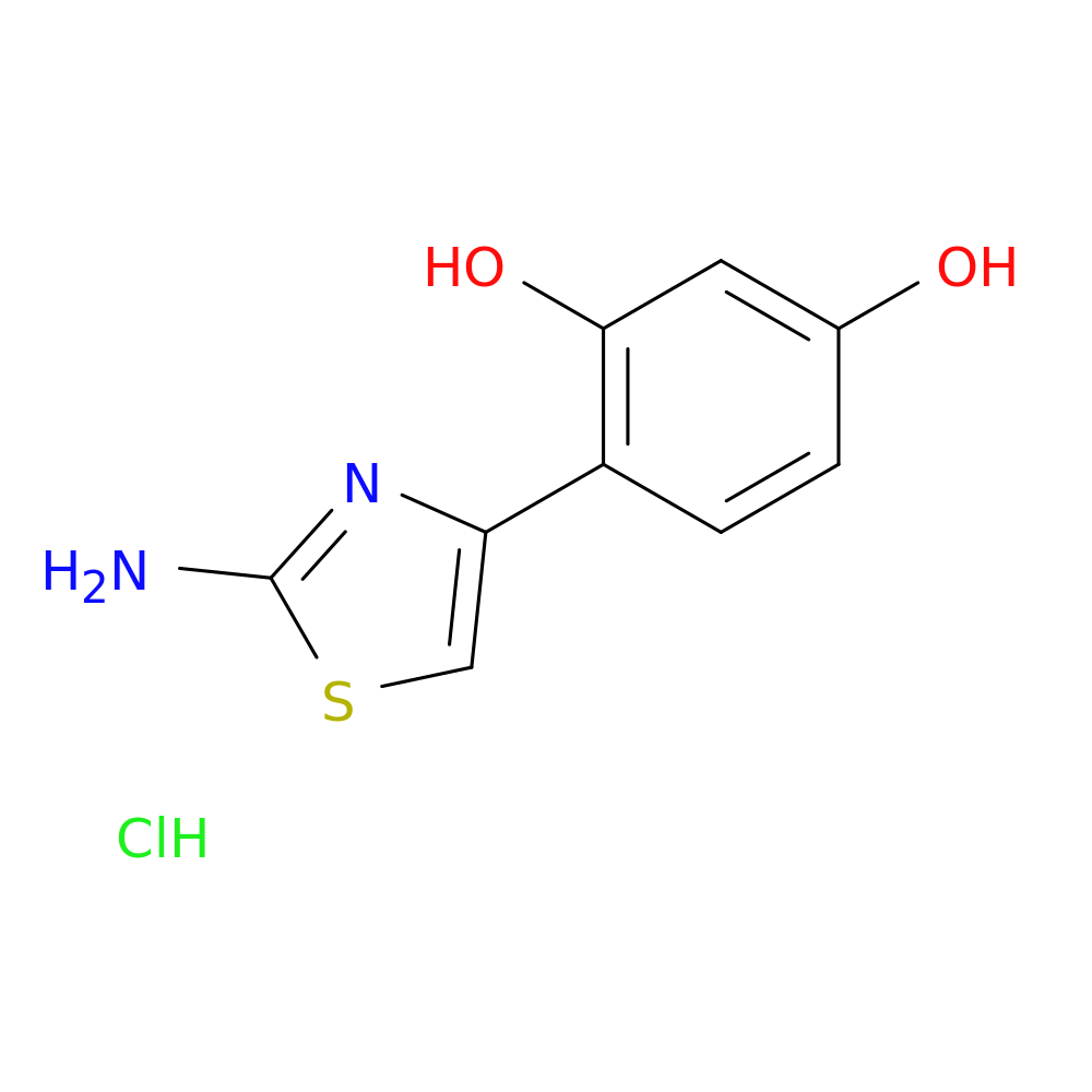 4-(2-AMINO-1,3-THIAZOL-4-YL)BENZENE-1,3-DIOL HYDROCHLORIDE