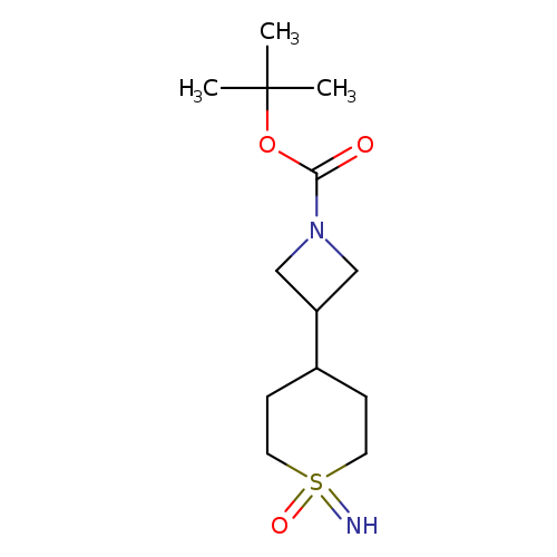 tert-butyl 3-(1-imino-1-oxo-1lambda6-thian-4-yl)azetidine-1-carboxylate