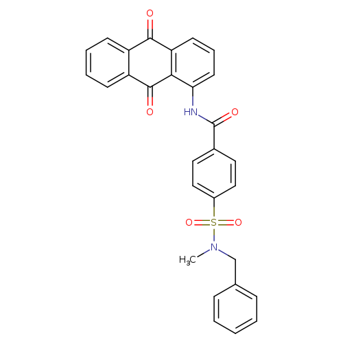 4-[benzyl(methyl)sulfamoyl]-N-(9,10-dioxo-9,10-dihydroanthracen-1-yl)benzamide