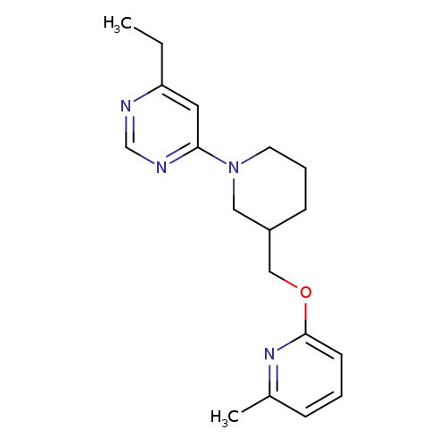 4-ethyl-6-(3-{[(6-methylpyridin-2-yl)oxy]methyl}piperidin-1-yl)pyrimidine