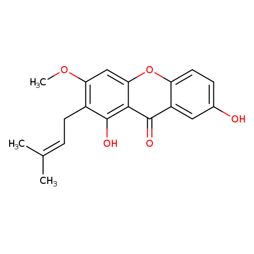 1,7-Dihydroxy-3-methoxy-2-(3-methylbut-2-en-1-yl)-9H-xanthen-9-one