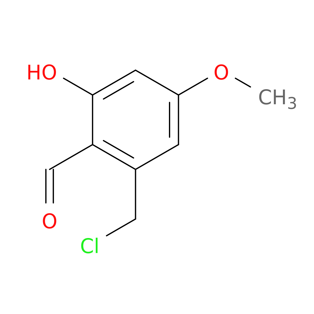 2-(chloromethyl)-6-hydroxy-4-methoxybenzaldehyde