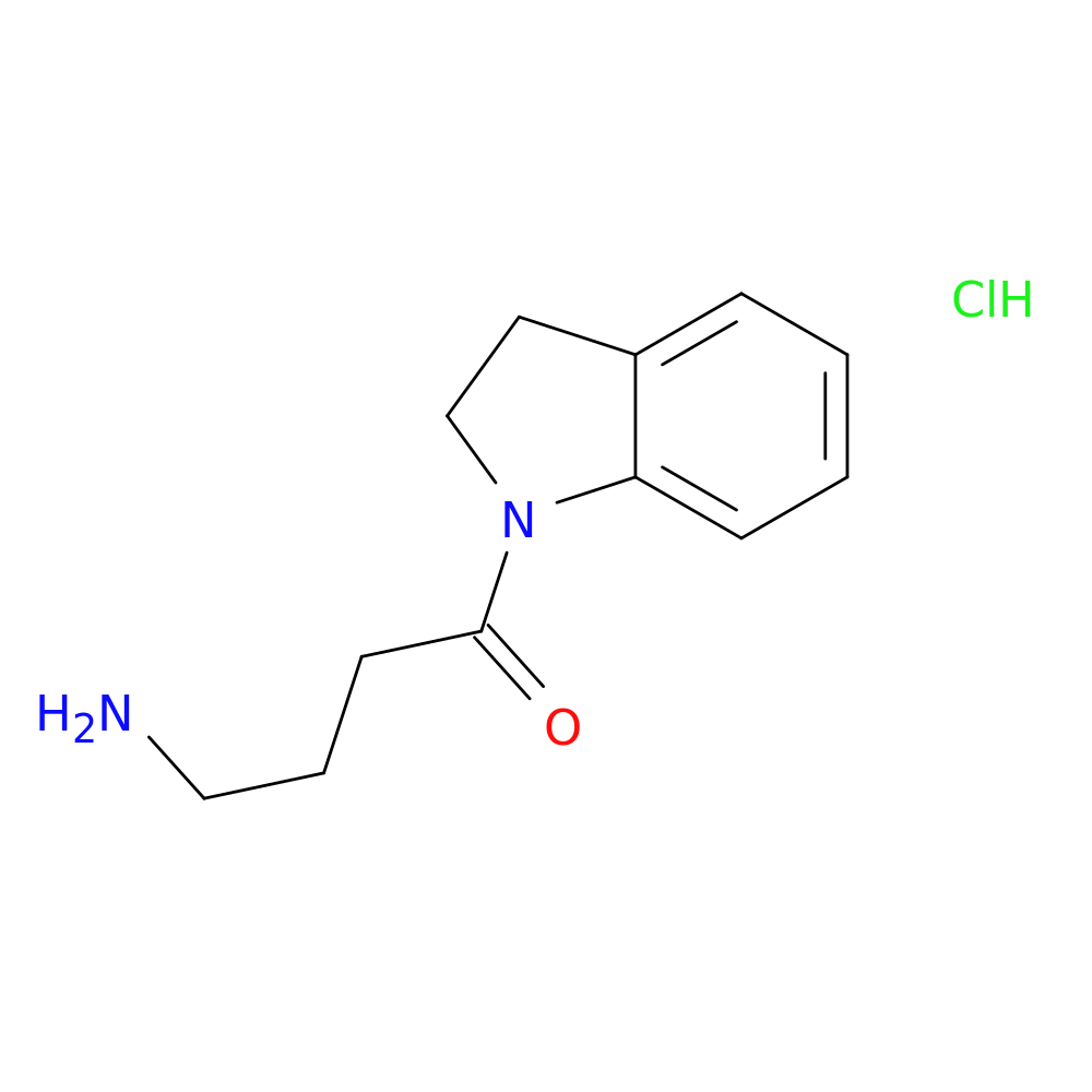 4-amino-1-(2,3-dihydro-1H-indol-1-yl)butan-1-one hydrochloride