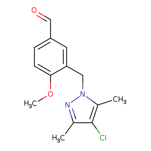 3-[(4-Chloro-3,5-dimethyl-1h-pyrazol-1-yl)methyl]-4-methoxybenzaldehyde
