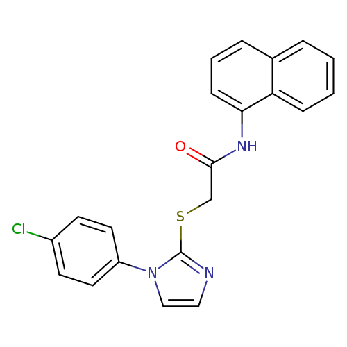 2-{[1-(4-chlorophenyl)-1H-imidazol-2-yl]sulfanyl}-N-(naphthalen-1-yl)acetamide