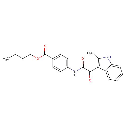 butyl 4-[2-(2-methyl-1H-indol-3-yl)-2-oxoacetamido]benzoate