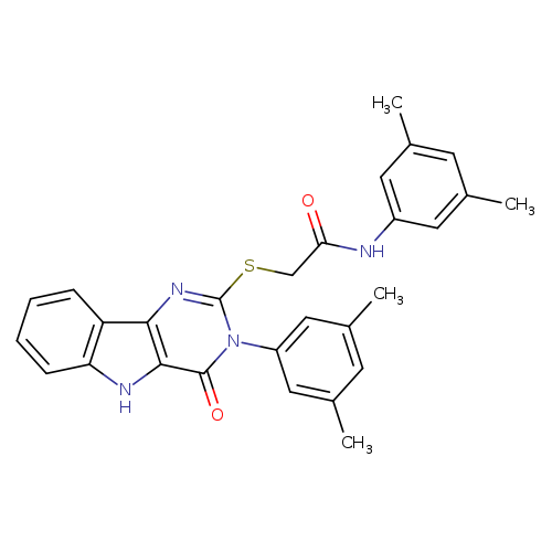 N-(3,5-dimethylphenyl)-2-{[3-(3,5-dimethylphenyl)-4-oxo-3H,4H,5H-pyrimido[5,4-b]indol-2-yl]sulfanyl}acetamide