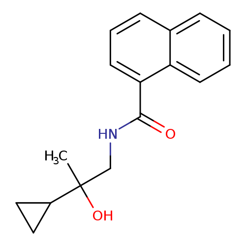 N-(2-cyclopropyl-2-hydroxypropyl)naphthalene-1-carboxamide