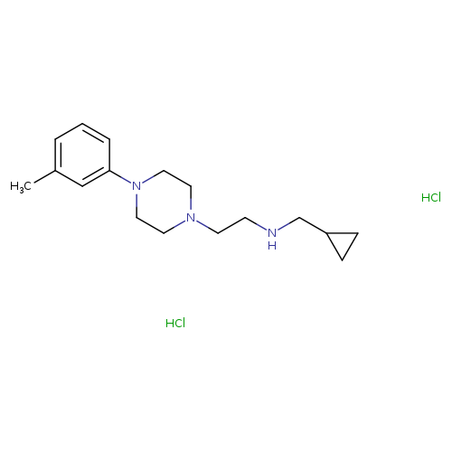 (cyclopropylmethyl)({2-[4-(3-methylphenyl)piperazin-1-yl]ethyl})amine dihydrochloride