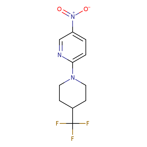 5-Nitro-2-(4-(trifluoromethyl)piperidin-1-yl)pyridine