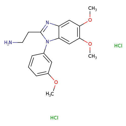 2-[5,6-dimethoxy-1-(3-methoxyphenyl)-1H-1,3-benzodiazol-2-yl]ethan-1-amine dihydrochloride