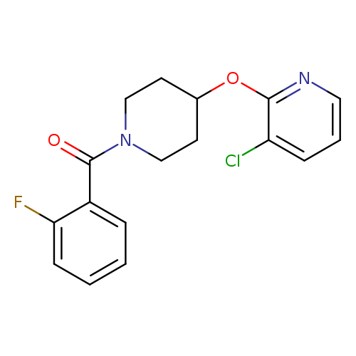 3-chloro-2-{[1-(2-fluorobenzoyl)piperidin-4-yl]oxy}pyridine